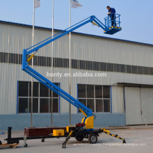 Diesel power mobile vehicle mounted articulated boom lift for street maintance